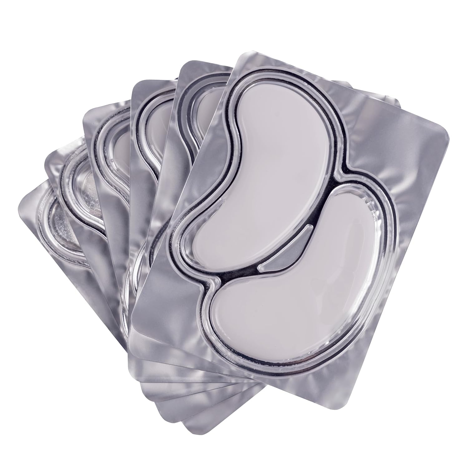 BEACHBORN INDIA Wrinkle Patches Gel Eye Patches With Collagen 6 Pairs Smoothing & Repairing Hydrating & Refresh for Puffy Eyes, Under Eye Bags & Dark Circles, Natural Collagen Eye Gels Pads, Crystal Anti-Aging Eye Mask(SILVER) 1