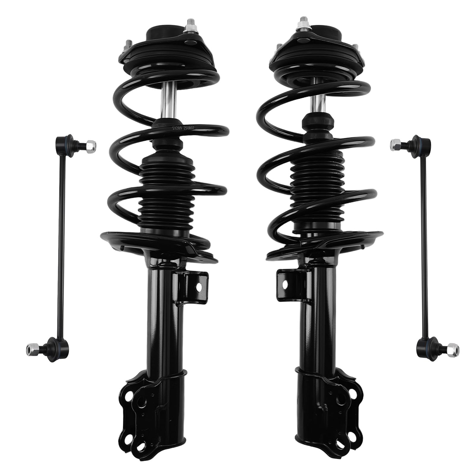 Photo 1 of ***USED*** maXpeedingrods 4Pc Front Strut & Sway Bar Link for Hyundai Sonata 2011, 172585 172586 K750436 K750437 Complete Shock Absorber Strut w/Coil Spring Assembly