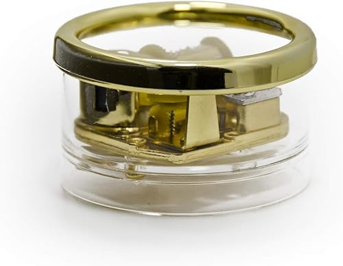 Miniatura 2 de Caja de música para hombres con movimiento de 18 notas  Pisapapeles musical de vidrio con borde dorado para los amantes clásicos de la papelería