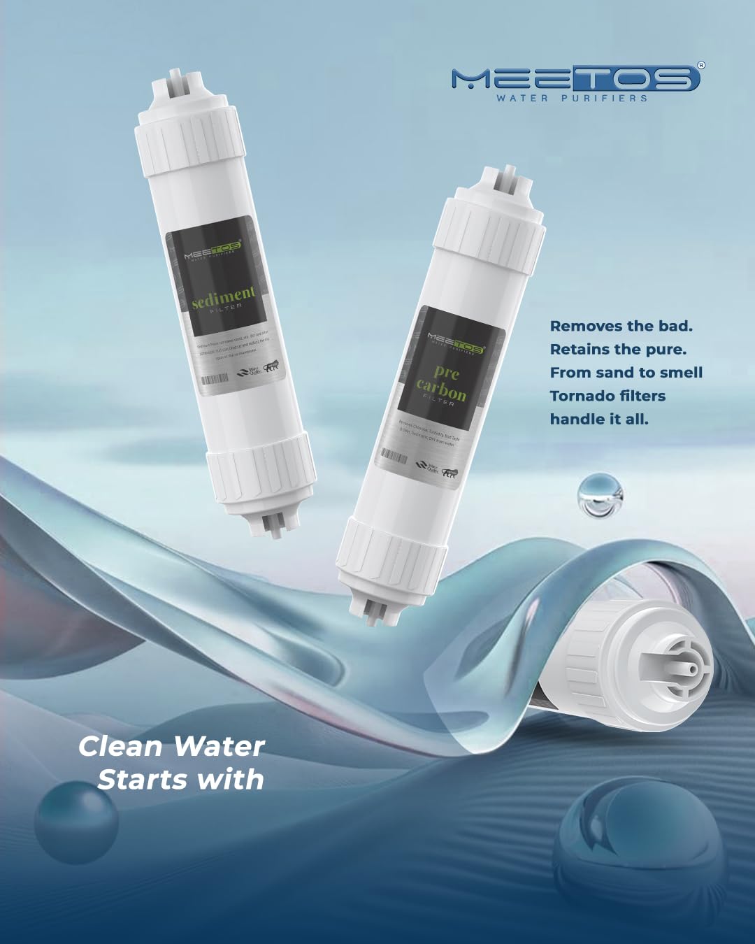 MEETOS Inline Water Filter Kit - Purify Your Water -3