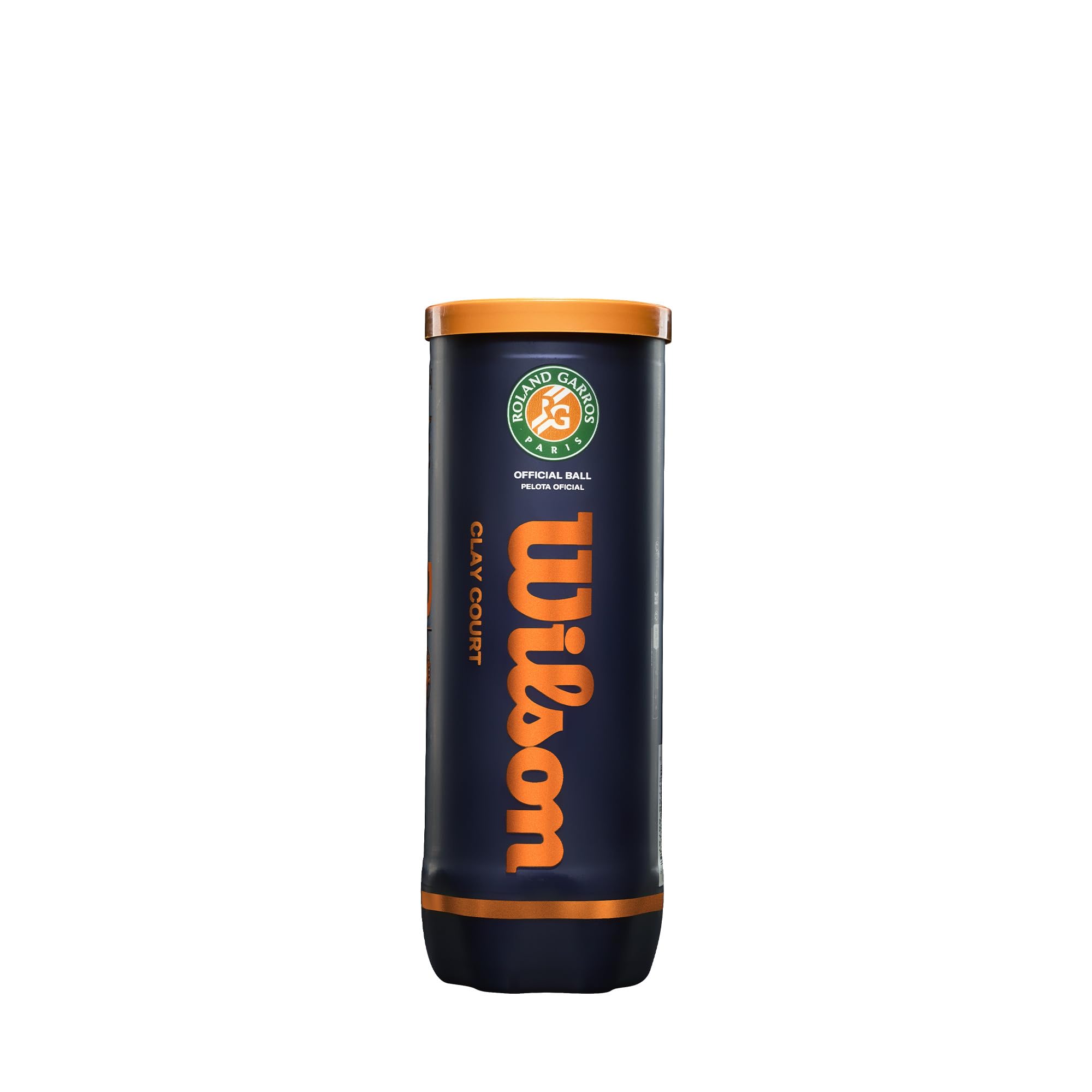 Wilson Roland Garros, WRT125000 Palline da Tennis Ufficiali, Tubo da 3 Palline, per Terra Battuta, 18 x 4