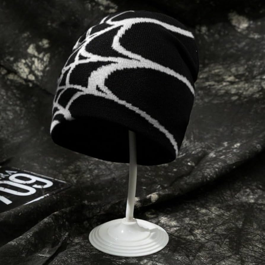 Amazon.co.jp: [Gediio] ニット帽 ビーニー帽 くもの巣 秋 冬