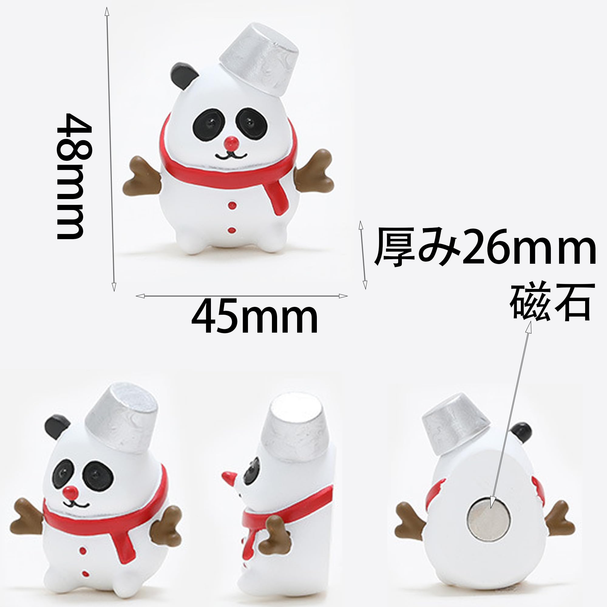 Amazon.co.jp: PUUCKA(よし) クリスマス 置物 冷蔵庫マグネット