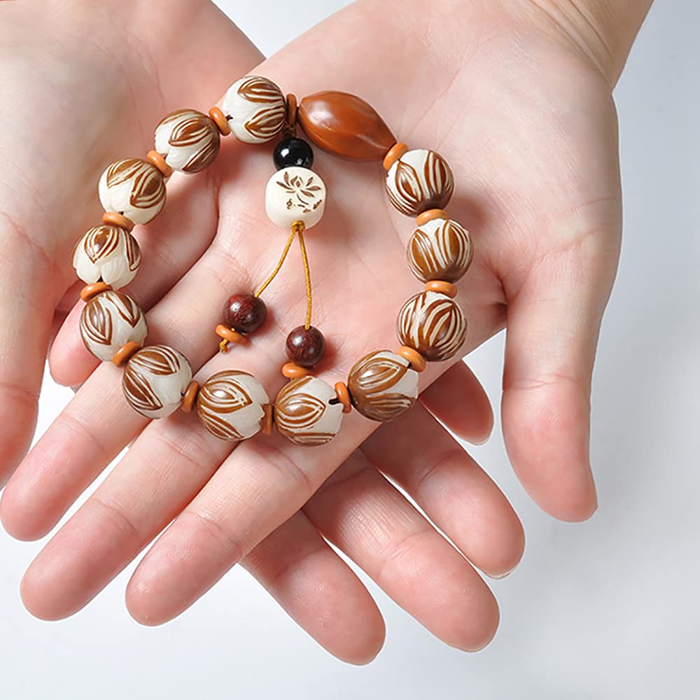 Bracciale con radice Naturale di Bodhi for Donna e Uomo