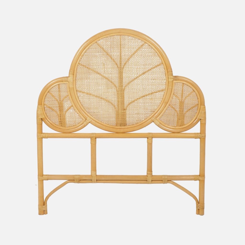 sweeek - Tête de lit Exotique rotin Naturel Chambre Enfant 90 x 100 cm - Lior