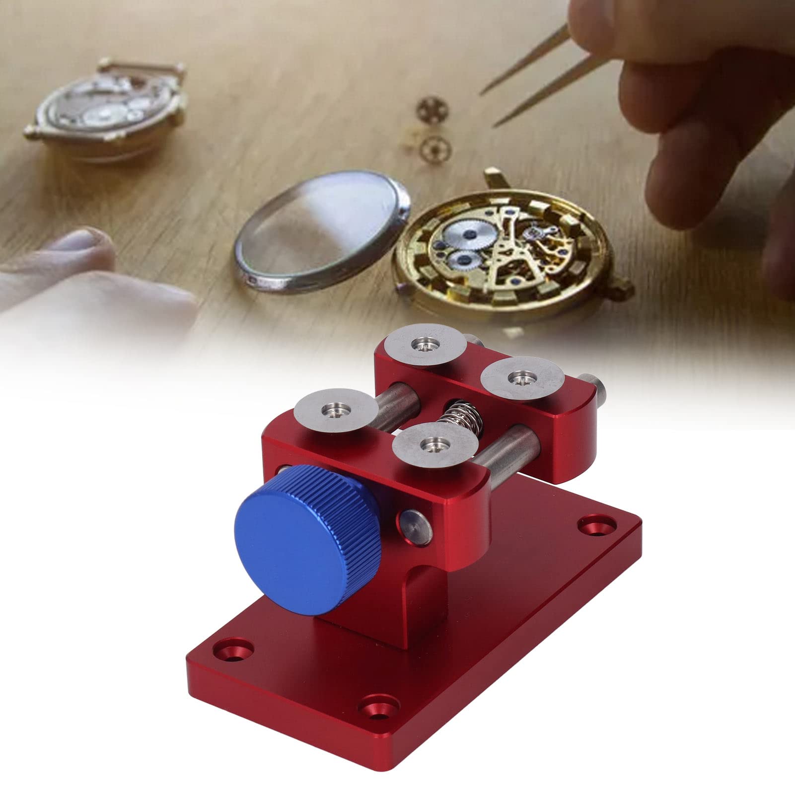Herramienta para Bisel de Reloj, práctico y fácil de Transportar, Kit de reparación de Relojes Profesional de Acero Inoxidable para reemplazo de batería.