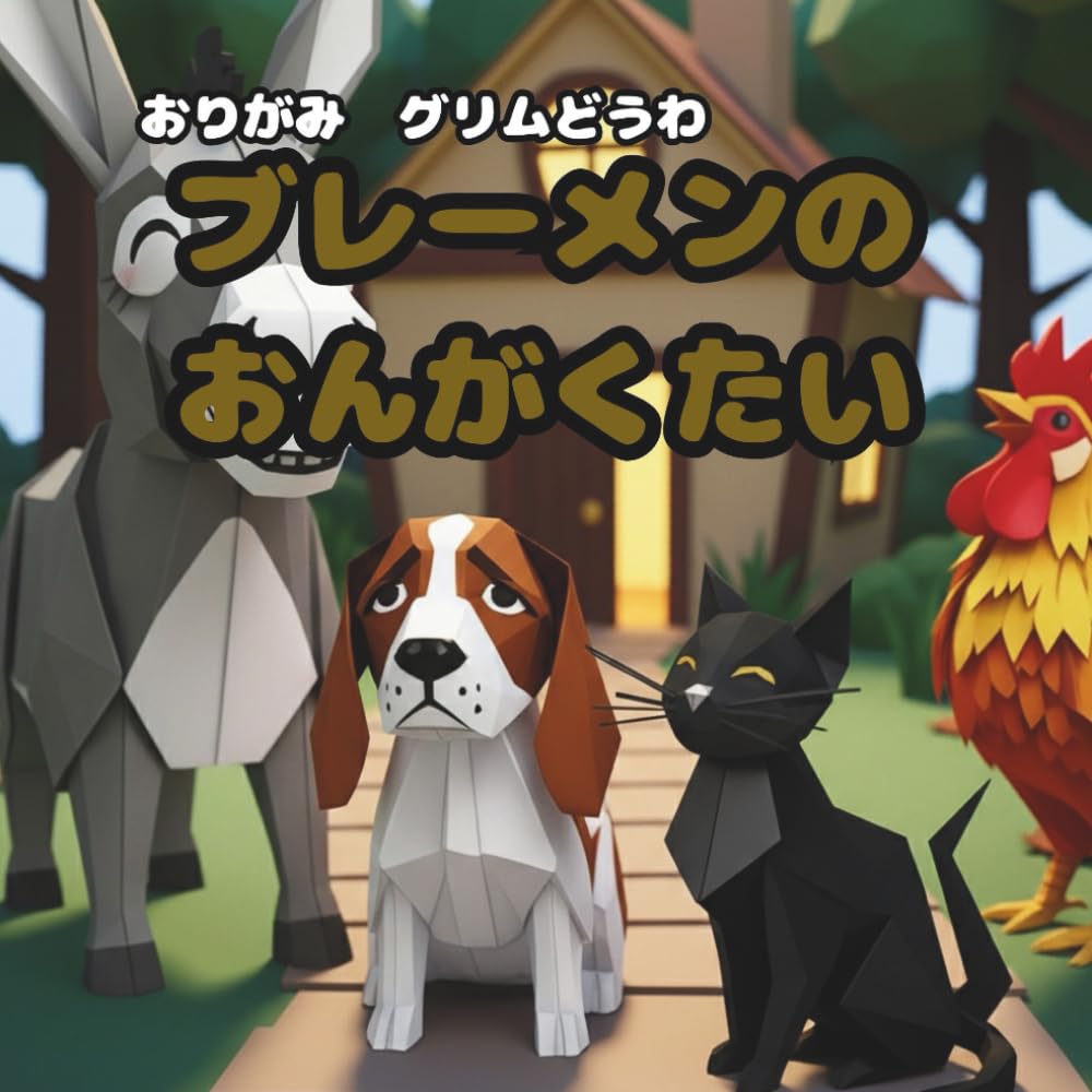 ブレーメンのおんがくたい: おりがみ　グリムどうわ