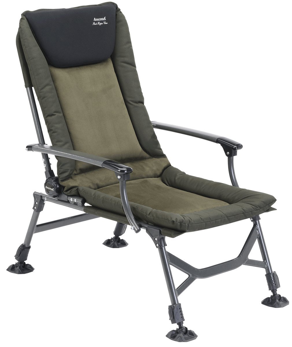 Anaconda Rock Hopper Carp Chair (Karpfenstuhl) – Unisex, Erwachsene, Schwarz-Grau-Grün