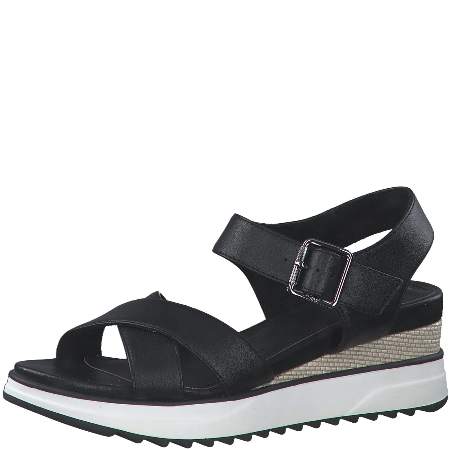 s.Oliver Women's Wedge Sandals 5-28707-20, Black 5 28707 20 001, 42 EU