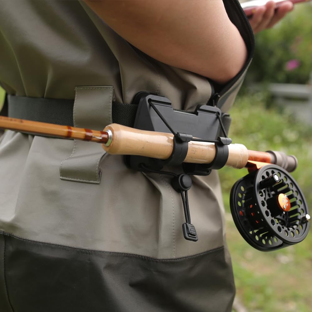Ceinture de pêche avec porte canne idéale pour les pêches itinérantes à pied du bord
