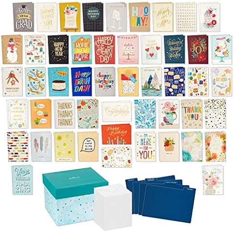 Hallmark Assorted Cards Box with Organizer Cover