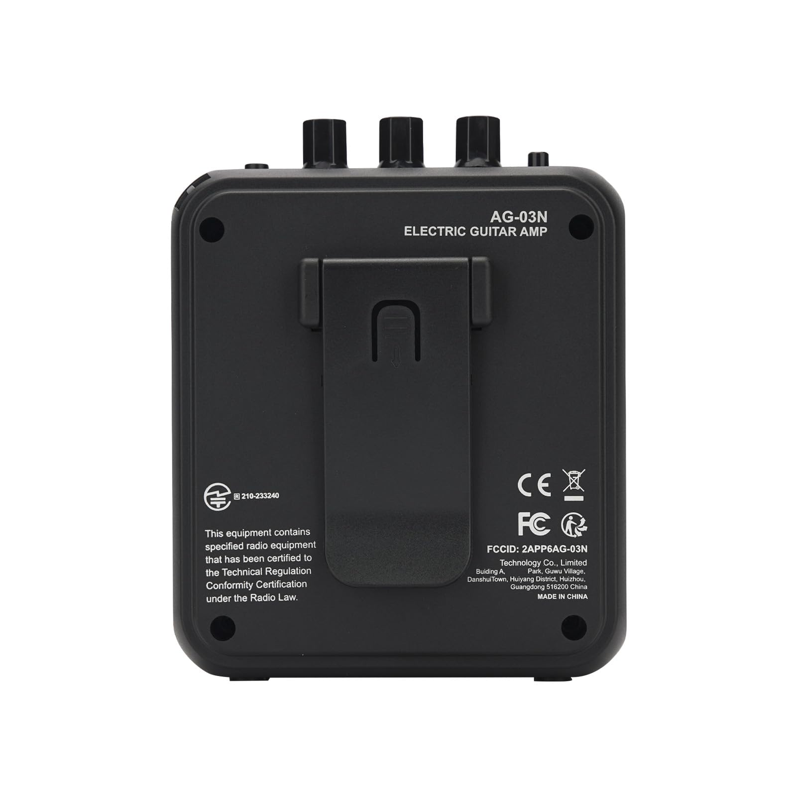 Dilwe Mini Amplificador de Guitarra, Amplificador Portátil Recargable de 3 W con Modos Duales de Limpieza y Sobremarcha para Práctica en Interiores y Viajes