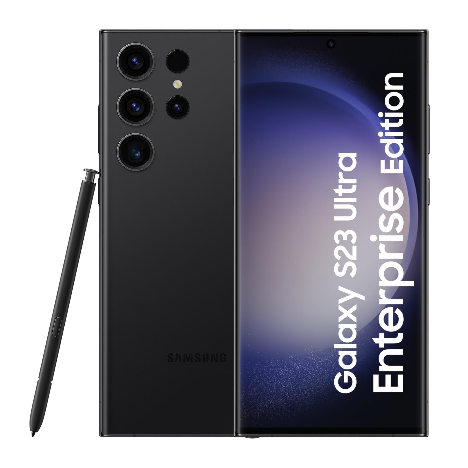 Samsung Galaxy S23 Ultra Enterprise Edition, inklusive Stift, 6,8 Zoll Android Smartphone, 256 GB, 5.000 mAh Akku, Business Handy, Smartphone ohne Vertrag, Phantom Black