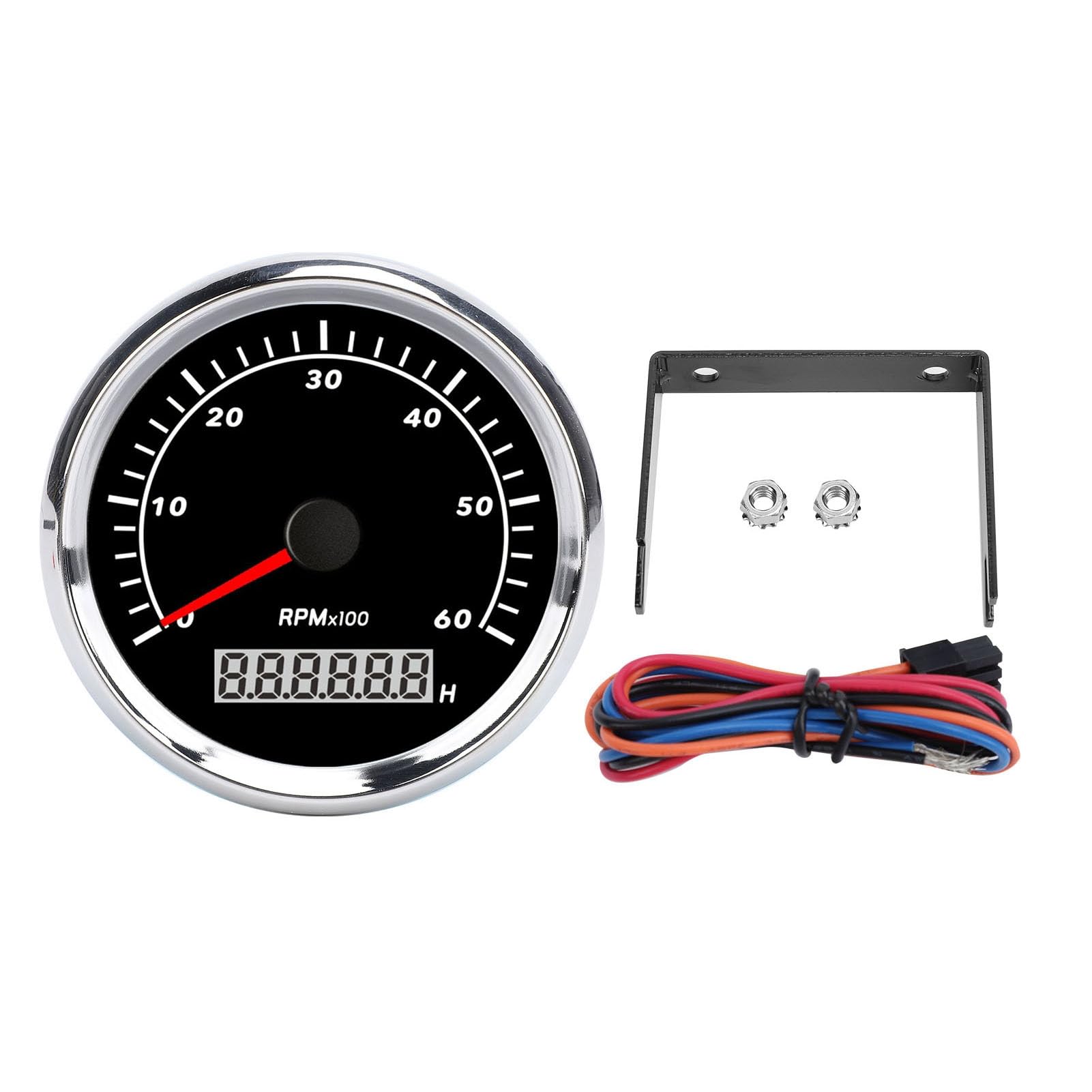 Tacómetro Calibre 85mm Grado Marino Impermeable (6000RPM)