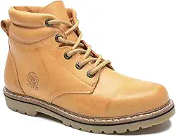 Bota Coturno Masculina Trilha Trabalho Couro Legítimo Tamanho Especial