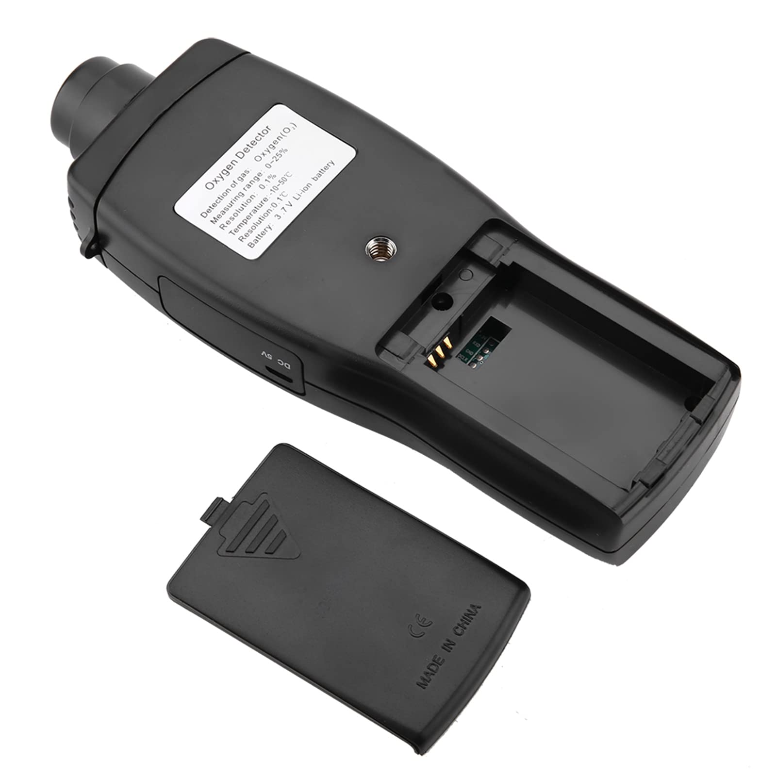 Rilevatore di ossigeno, display digitale misuratore gas ossigeno misuratore qualità dell'aria, allarme suono e luce Allarmi di ossigeno analizzatore tester 0~25%, tunnel, laboratorio, luoghi pubblici