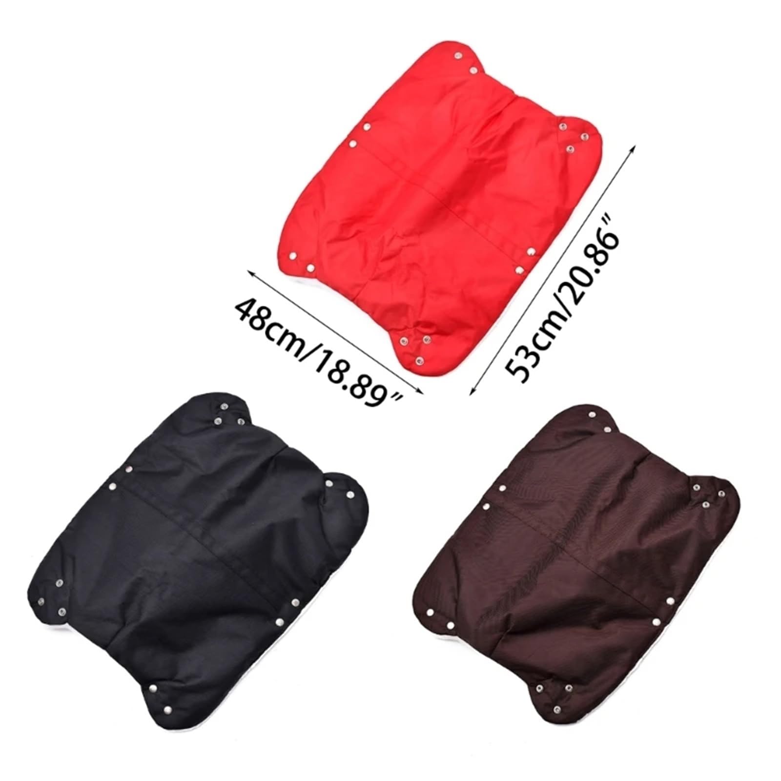 Guanti Passeggino Scaldamani antivento for passeggino, guanti universali foderati in pile, for tenere le mani asciutte e calde(Red)