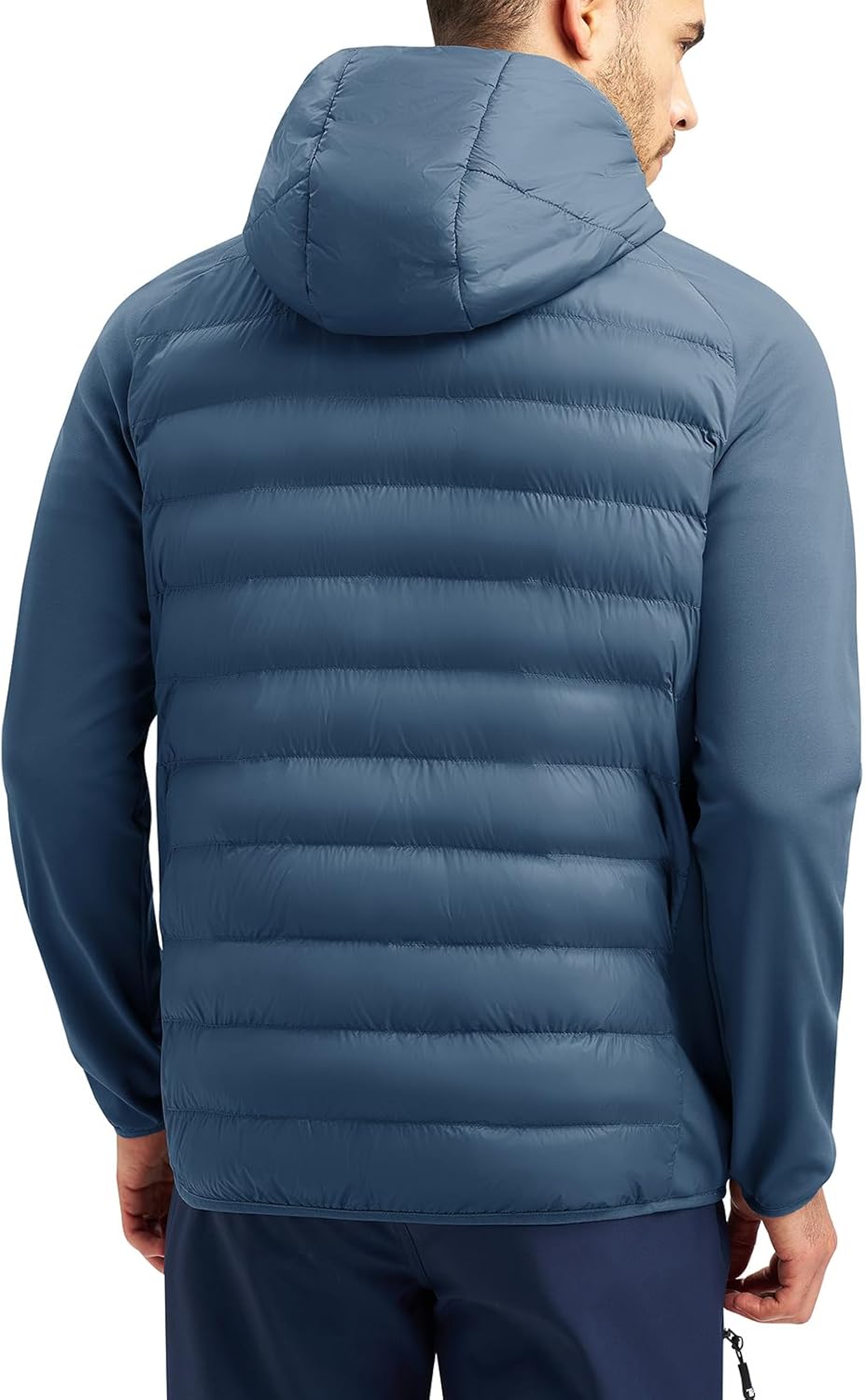 TBMPOY Men's Hybrid Puffer Jacket Lightweight Running Winter Warm Jacket Coat Insulated Golf - Image 2