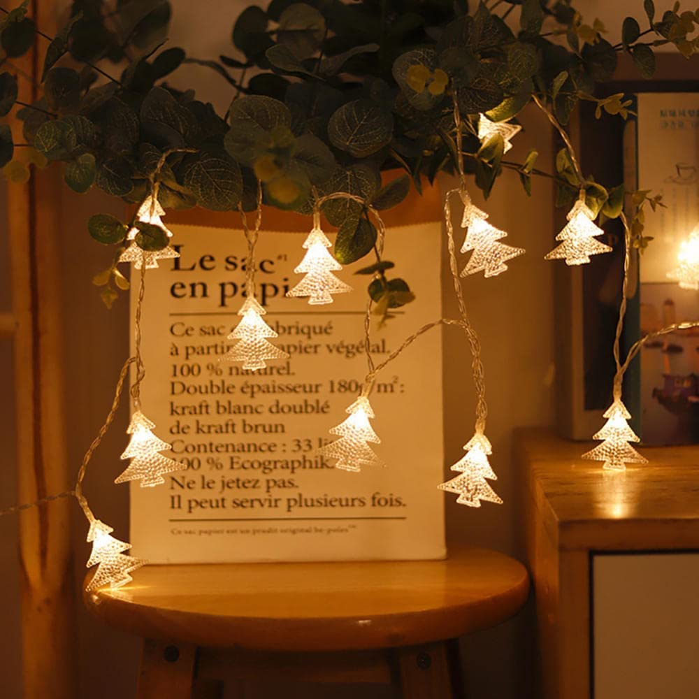 Lichterketten, Lichterkette for den Weihnachtsbaum, LED-Lichterkette(Warm White,32.8FT(80LED))