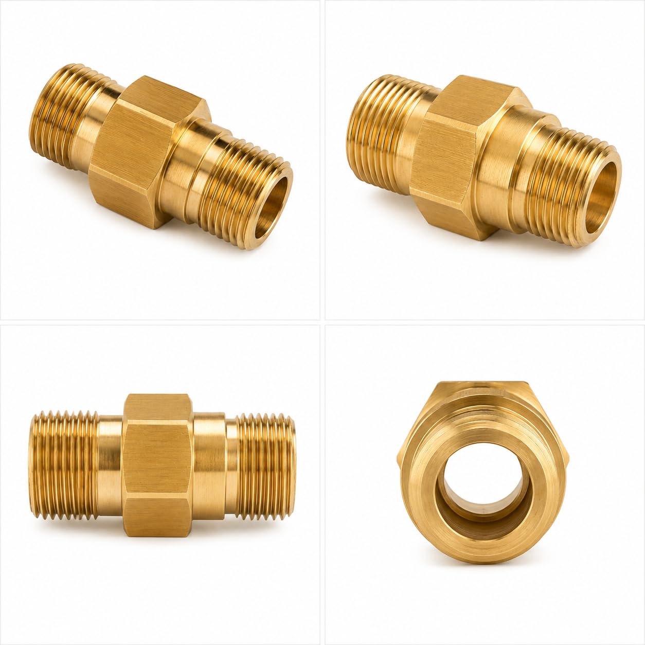M&M Smartek Schlauchverbinder Connector TR22 AG auf M22 AG für kompatibel zu Kärcher HD HDS & Kränzle Hochdruckreiniger bis 275bar / 100°C