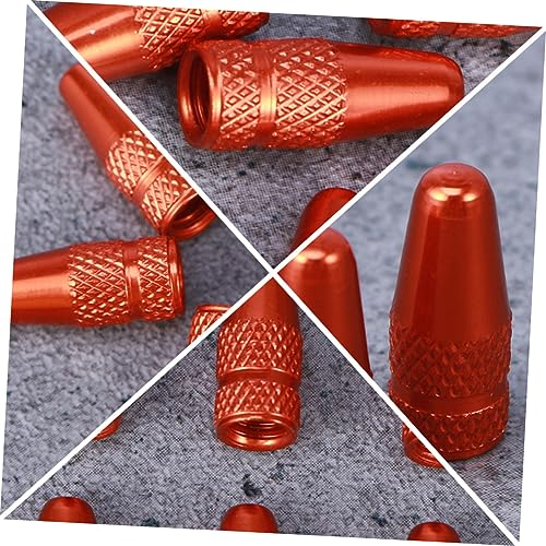 12pcs Tapa de Válvula Francesa para Bicicleta Color Naranja miniatura 4