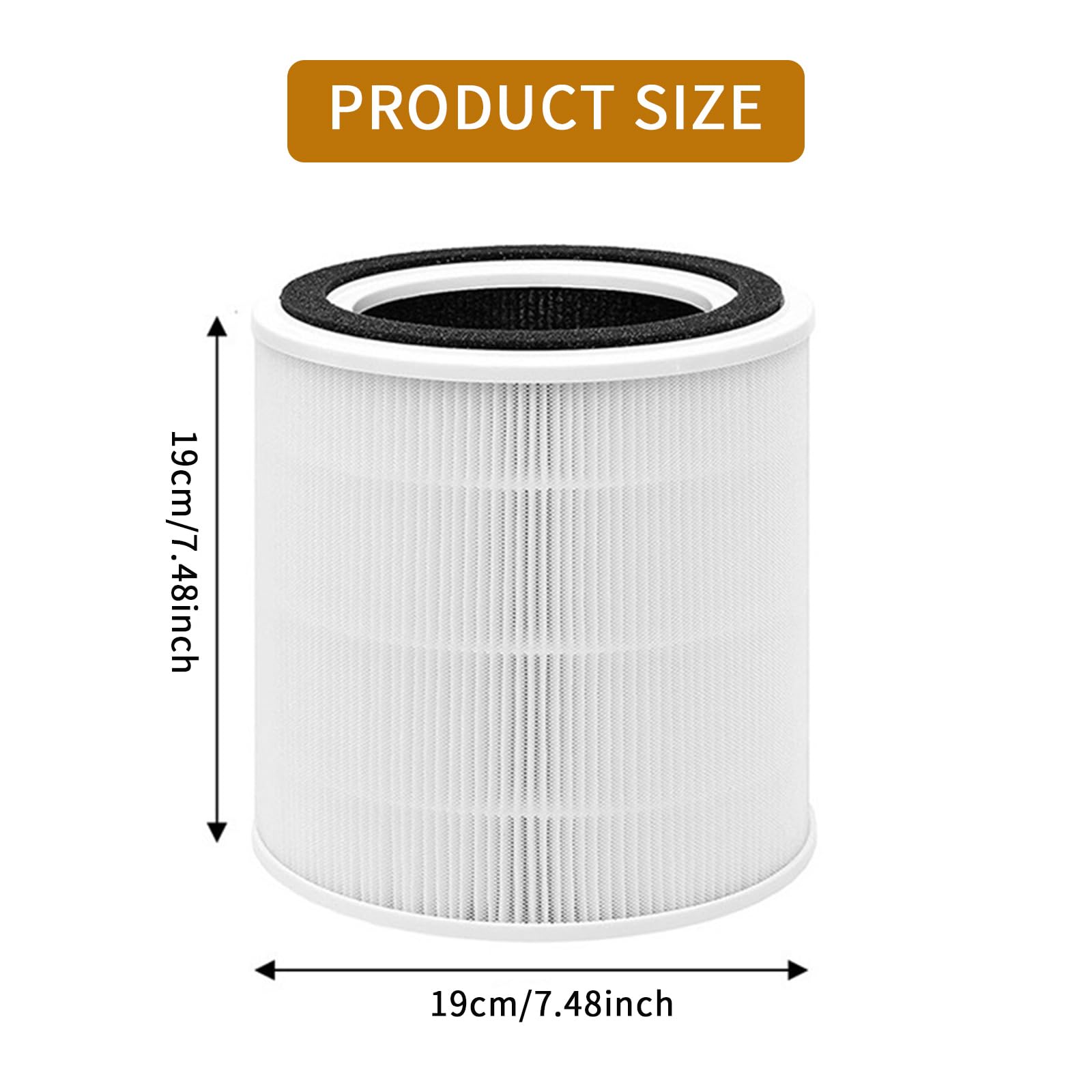 1 confezione di filtri di ricambio TT-AP005, filtro H13 True HEPA con set di pre-filtro al carbonio, compatibile con TT-AP005 Air Purifier