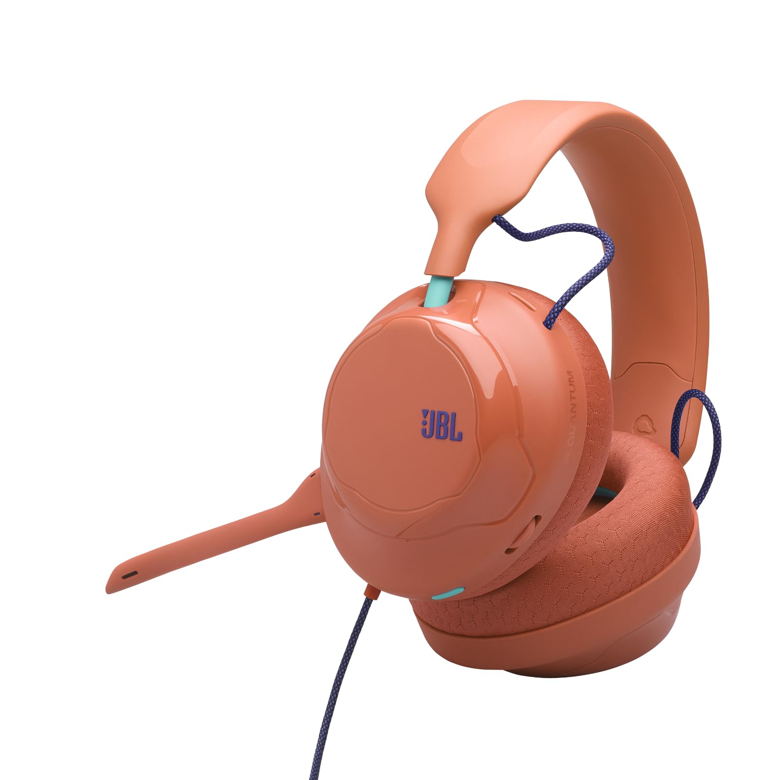 JBL Quantum 120, Casque Gaming Circum-Aural Multiplateforme Filaire, Corail