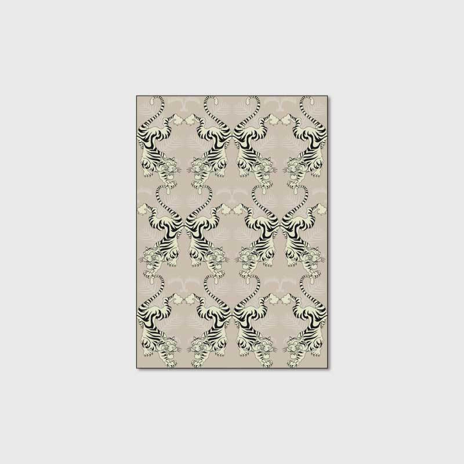 Designerski dywan nowoczesny dywan stylowy nowoczesny tygrys antypoślizgowy dywanik do salonu sypialni 120 * 200 cm