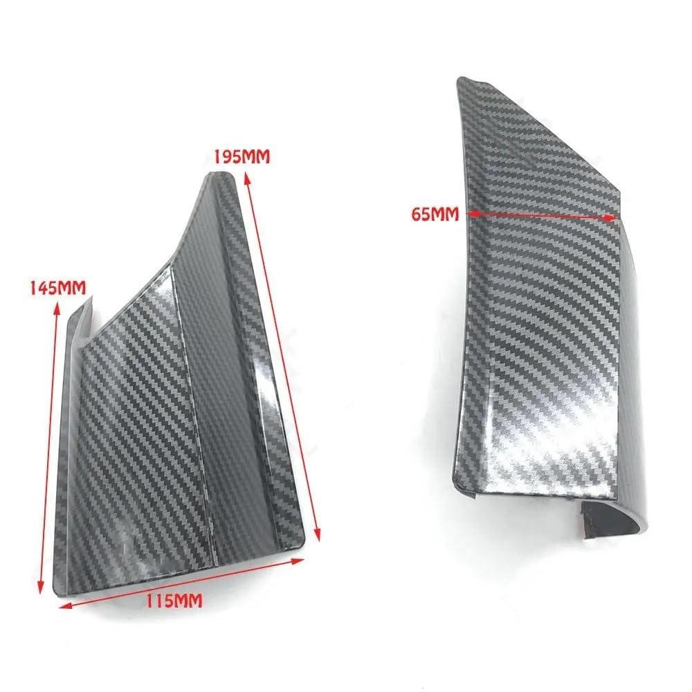 Alette Aerodinamiche Carena Posteriore Per Kawasaki Z750 2007-2012 – Codino In ABS, Effetto Carbonio, Non Verniciato