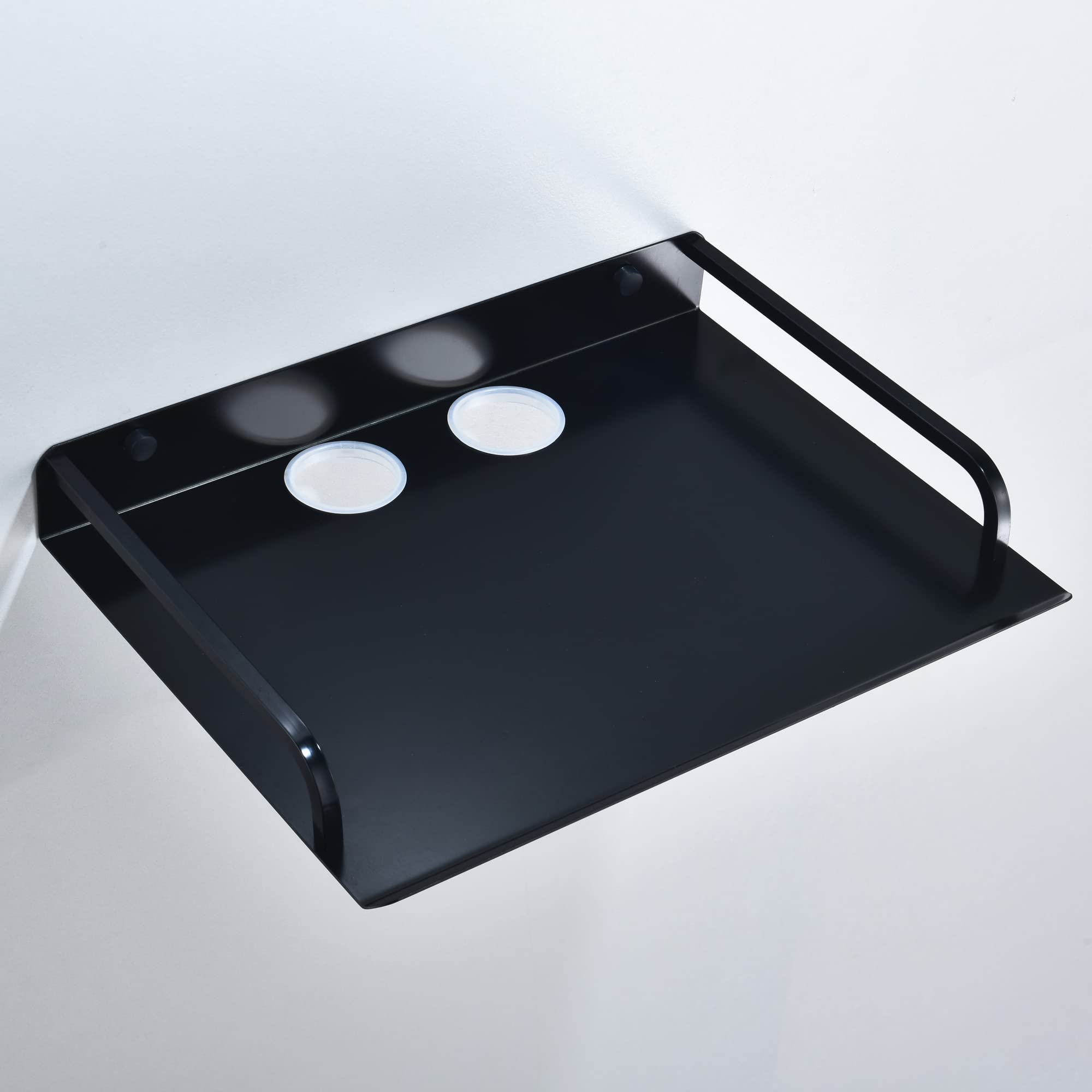 HNVNER Multimédia Etagère Murale pour Appareil AV, Support Flottantes Étagères en Métal pour Routeur, Boîtes De Câble, Lecteurs DVD/Blu-Ray, Console de Jeu, Décodeur, Projecteur