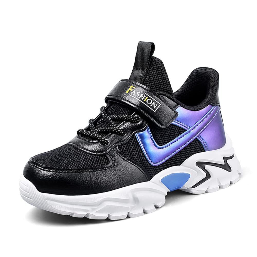 WANSHENG Trainers Boy Trainers Running Shoes Kids Mesh Athletic Walking Gym Shoes