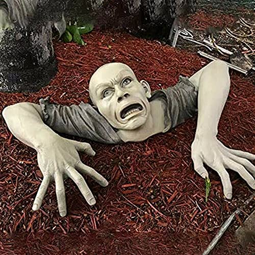 SANWENYU Estatua de jardín de Halloween Zombie para la mejor decoración de Halloween cementerio decoraciones de Halloween para patio, césped, patio, jardín de vacaciones regalo SANWENYU Estatua de jardín de Halloween Zombie para la mejor decoración de Halloween cementerio decoraciones de Halloween para patio, césped, patio, jardín de vacaciones regalo