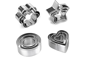 12 Pcs Mini Tea Sandwich Cutter Shapes Set