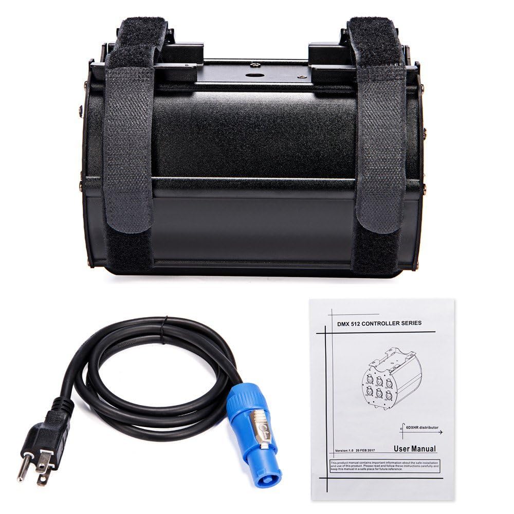 MFL. Splitter DMX con un ingresso Distributore a 6 vie 3-Pin XLR Separato Sistema Amplificatore di Segnale Dmx