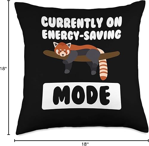 Miniatura 4 de Actualmente en modo de ahorro de energía, almohada de animales perezosos, 18 x 18 pulgadas, multicolor