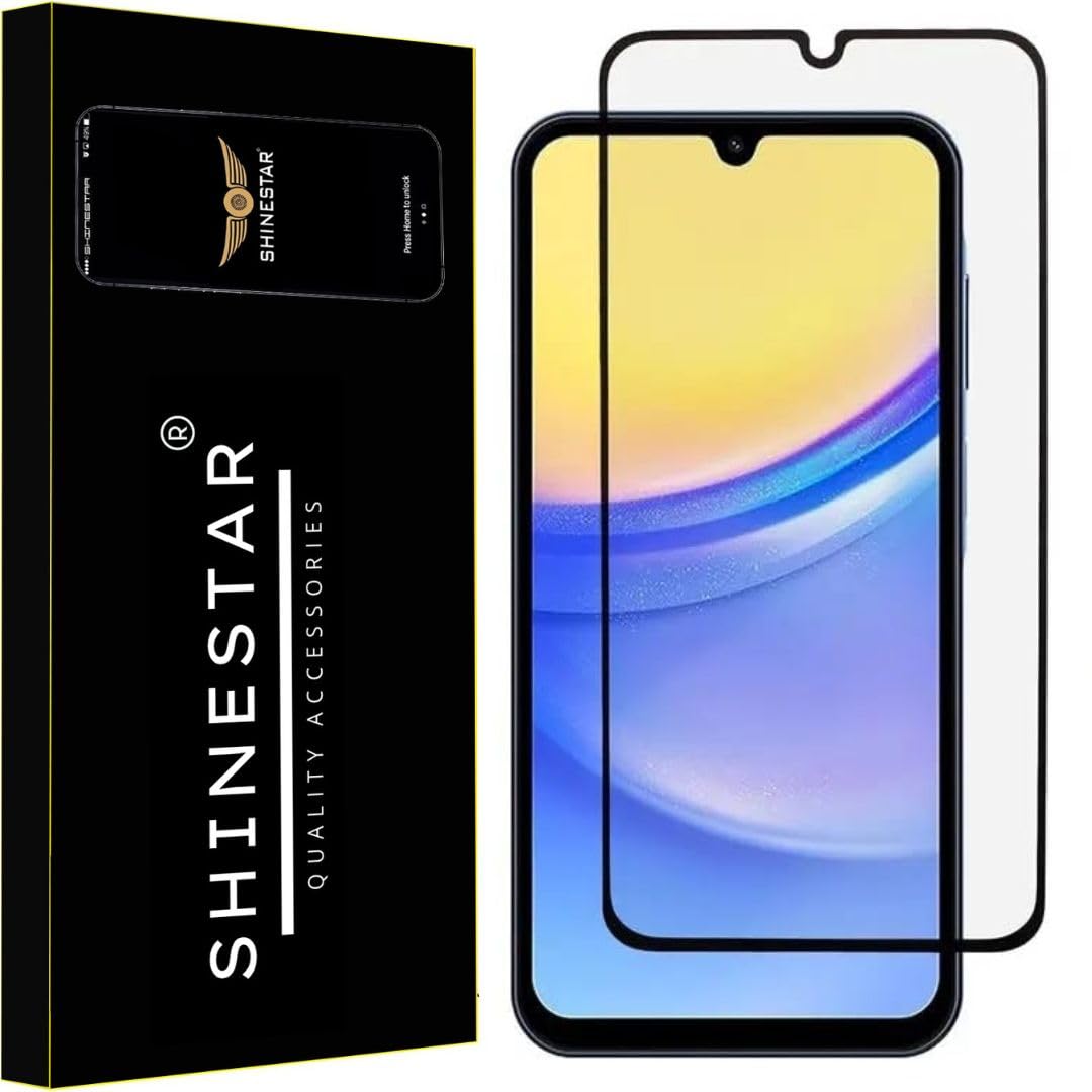 SHINESTAR Tempered Glass Screen Protector Compatible For Samsung (Black) Edge To Edge Coverage With Easy Installation for Smartphone (Samsung Galaxy A15 5G / F15 5G / M15 5G) (B0D373MHQ5) Amazon Price History, Amazon Price Tracker