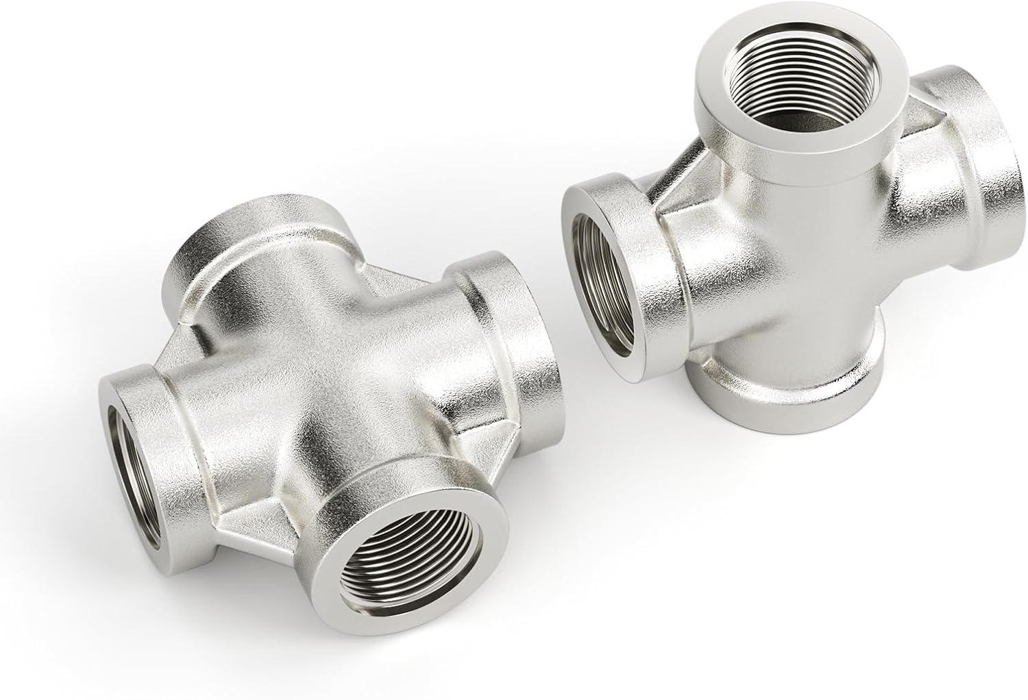 TAILONZ 2Pcs 3/4" NPT 304 Stainless Steel 4-Way Manifold