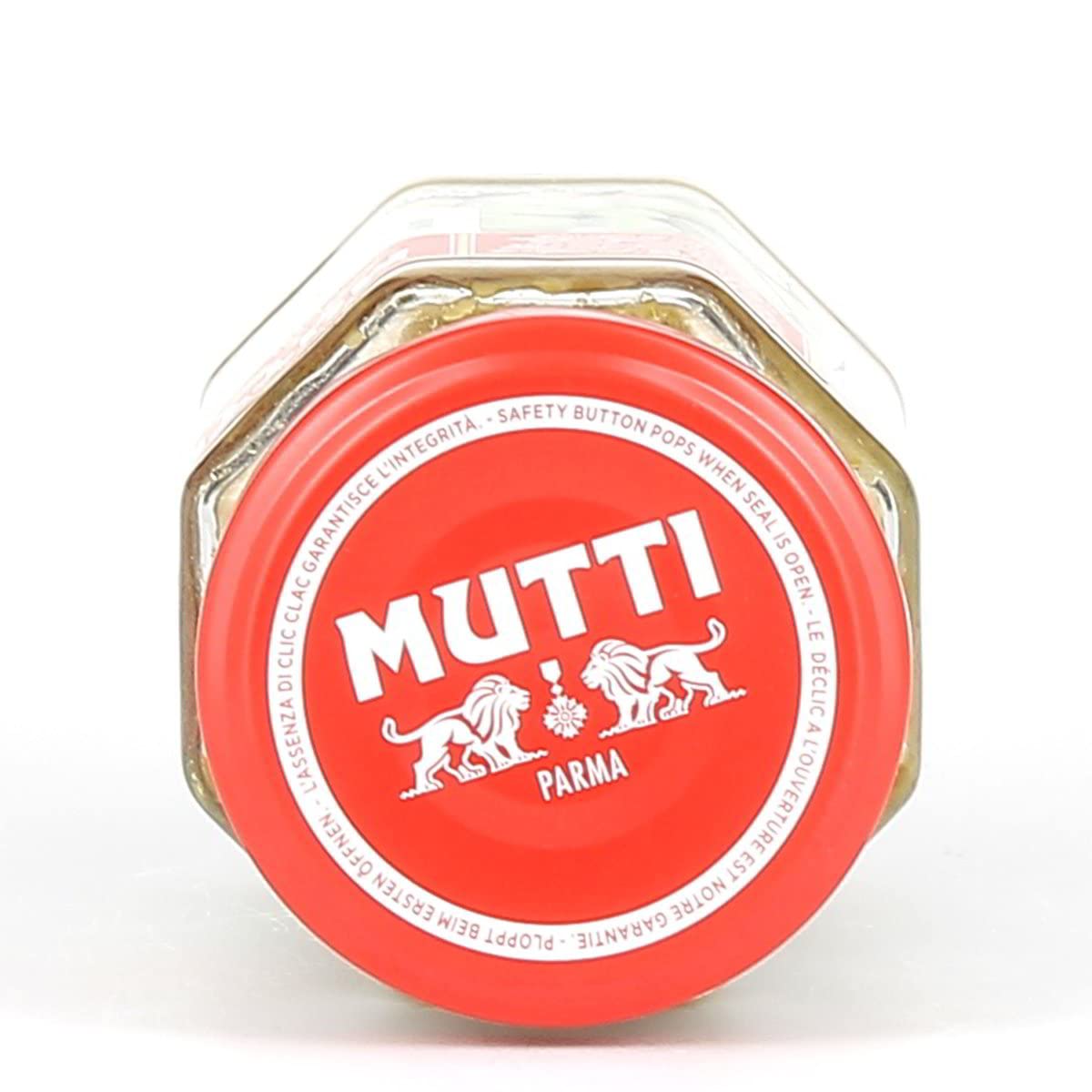 12x Mutti Pesto Verde Pomodori Verdi Grünes Tomatenpesto Pasta Sauce 100% italienische Tomate Glas 180g Würzsaucen mit Cashewnüssen, Grana Padano und Pecorino Romano