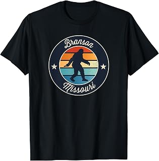 Branson Missouri Vacation Souvenir Sasquatch Graphic T-Shirt