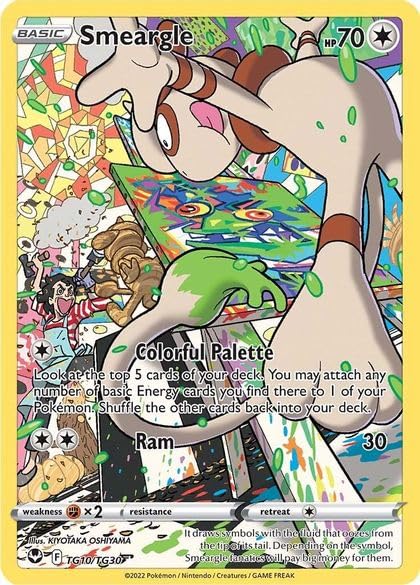 Pokemon – Smeargle TG10/TG30 – Silver Tempest – Trainer Gallery Full Art – Foil Card