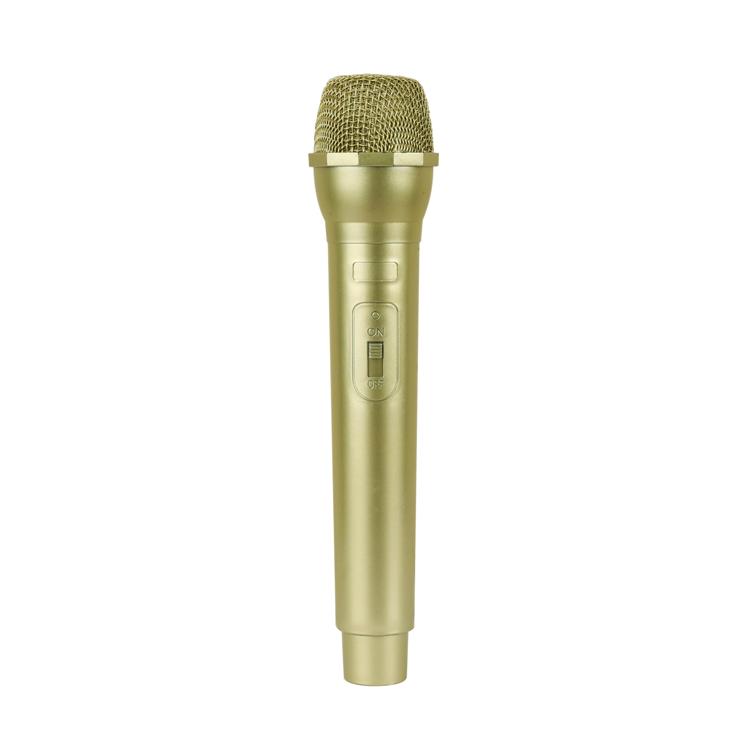 NOLITOY Microphone Factice Mini Doré Portable Plastique Robuste