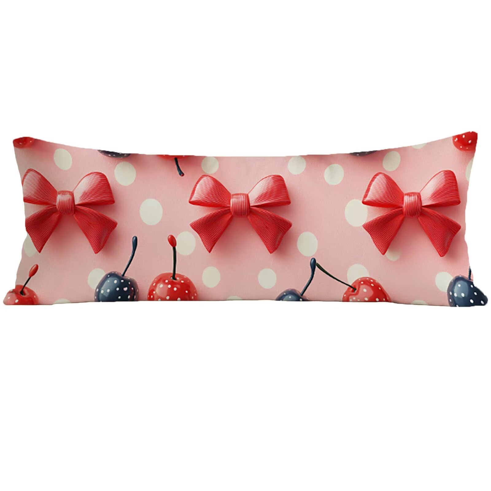 Housse Traversin 135 cm Rose, Taie Oreiller 135x45 cm, Housse de Coussin Arc, Taie de Traversin Doux Lin Protege Oreiller, Double Face Impression pour Decoratif Salon Canape Lit, Cadeau Femme E0-896