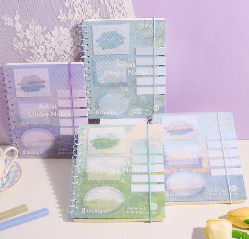 FROWWY Diary for Kids – Aesthetic Buckle Lock, Journal Diary for Girls, Kawaii Diaries, Scrapbooking, Notepad for Students, Cute Stationery Items for Writing & Drawing (spiral sticker c)