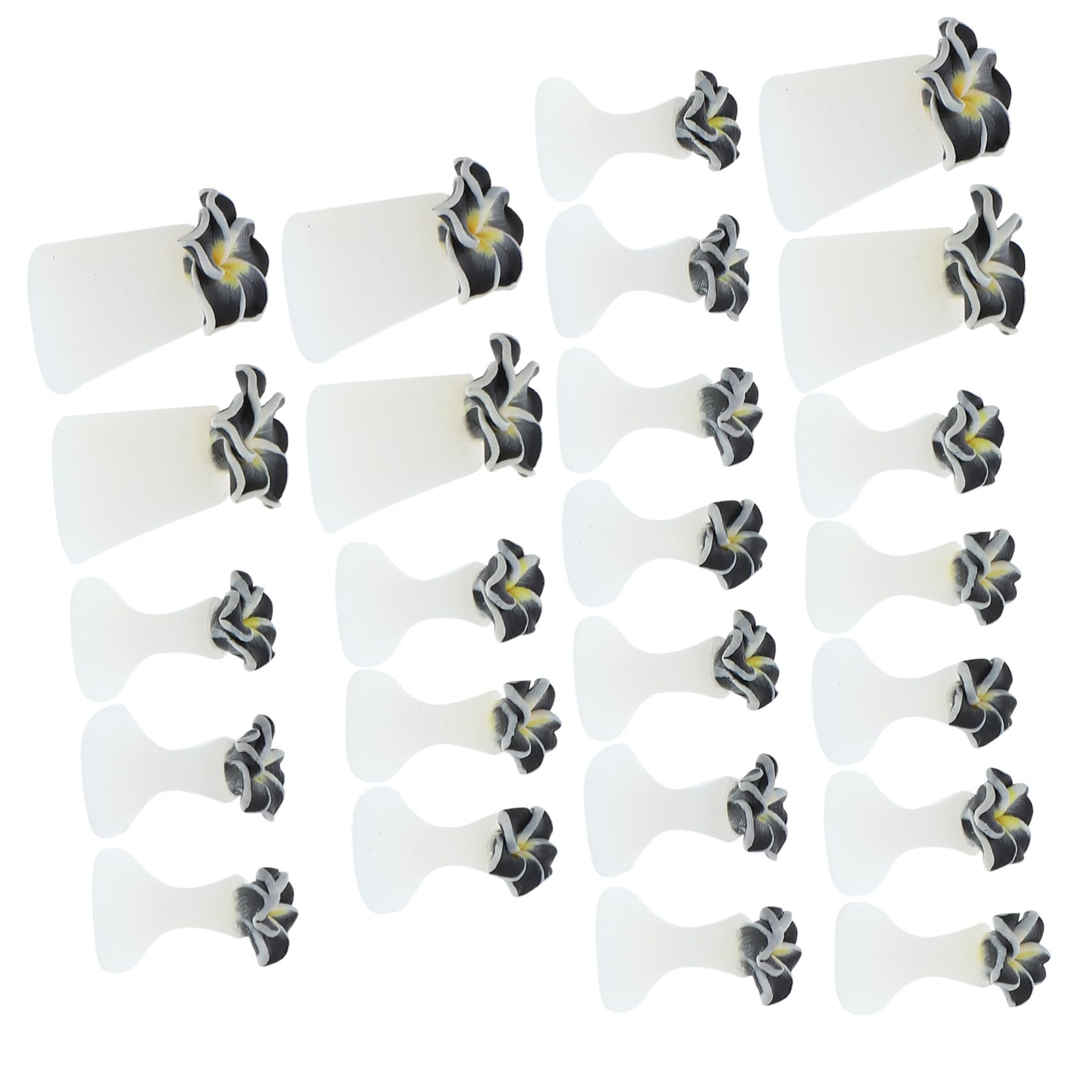 Healeved 12sets Separatori Per Dita Dei Piedi Silicone Per Pedicure Art Per Uso Personale e Saloni Di Bellezza
