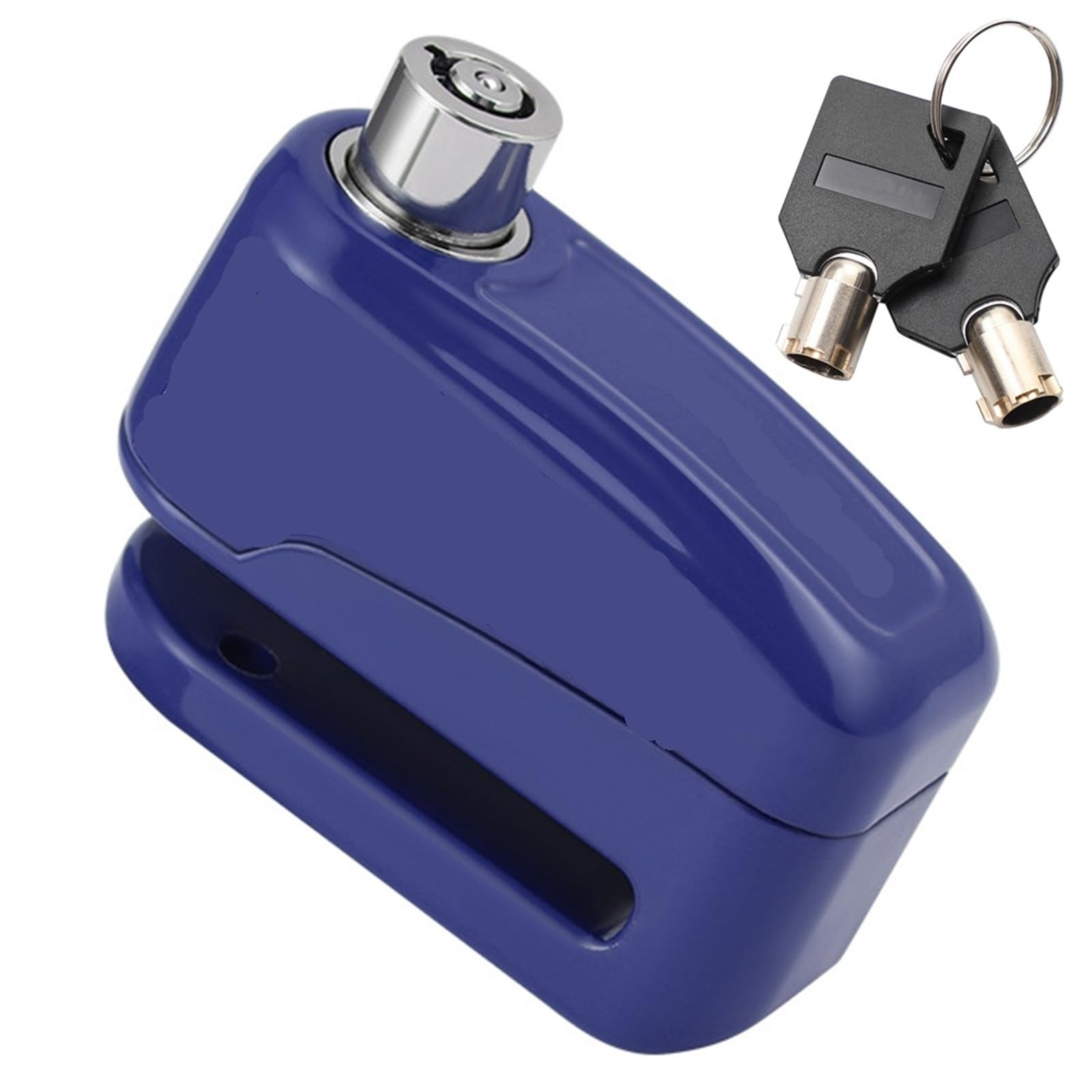 Alarme Frein à Disque Serrure électrique antivol Moto Rotor Cadenas Accessoires étanches(Blue)