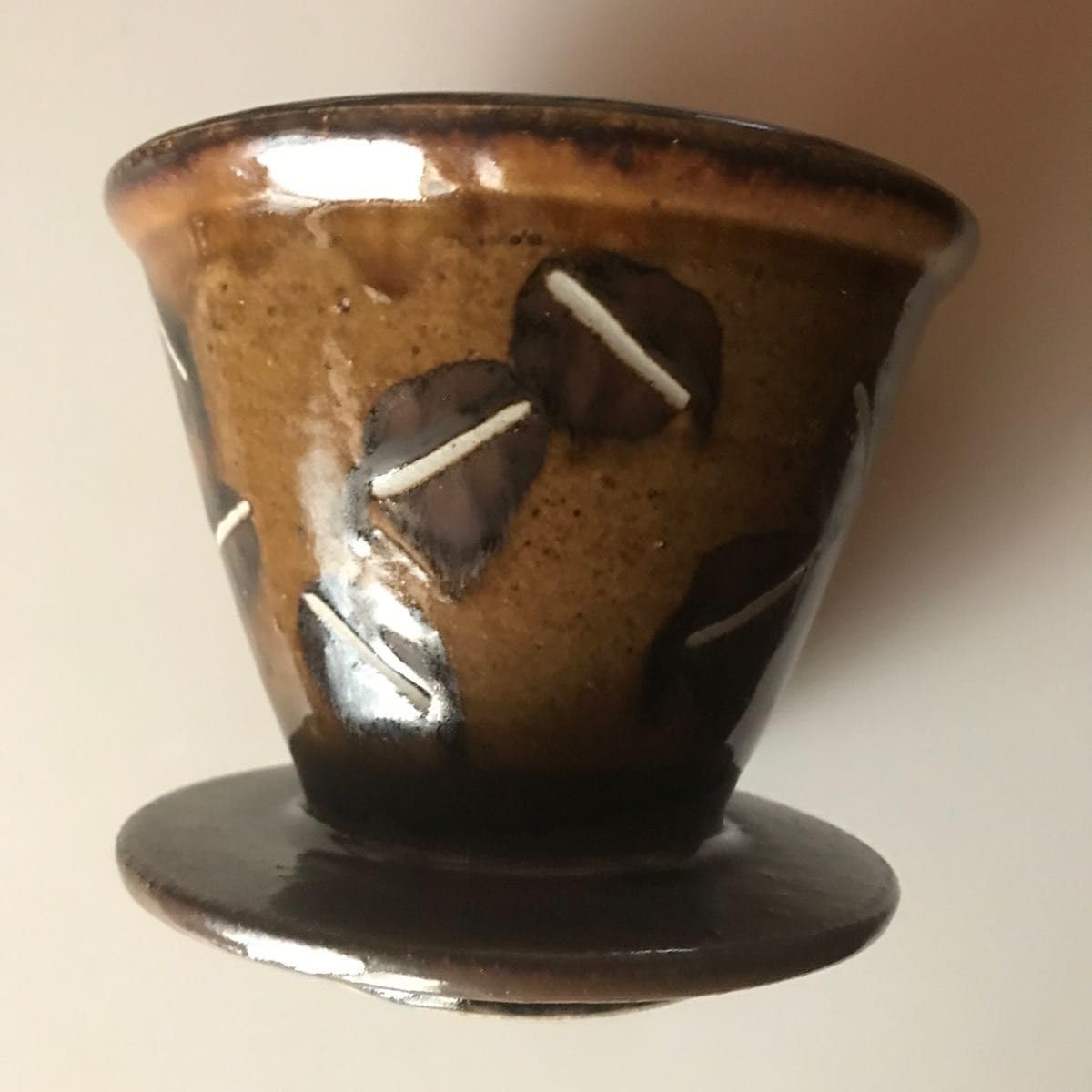 工房十鶴 コーヒー豆柄 ドリッパー やちむん 沖縄 沖縄・読谷村 工房十