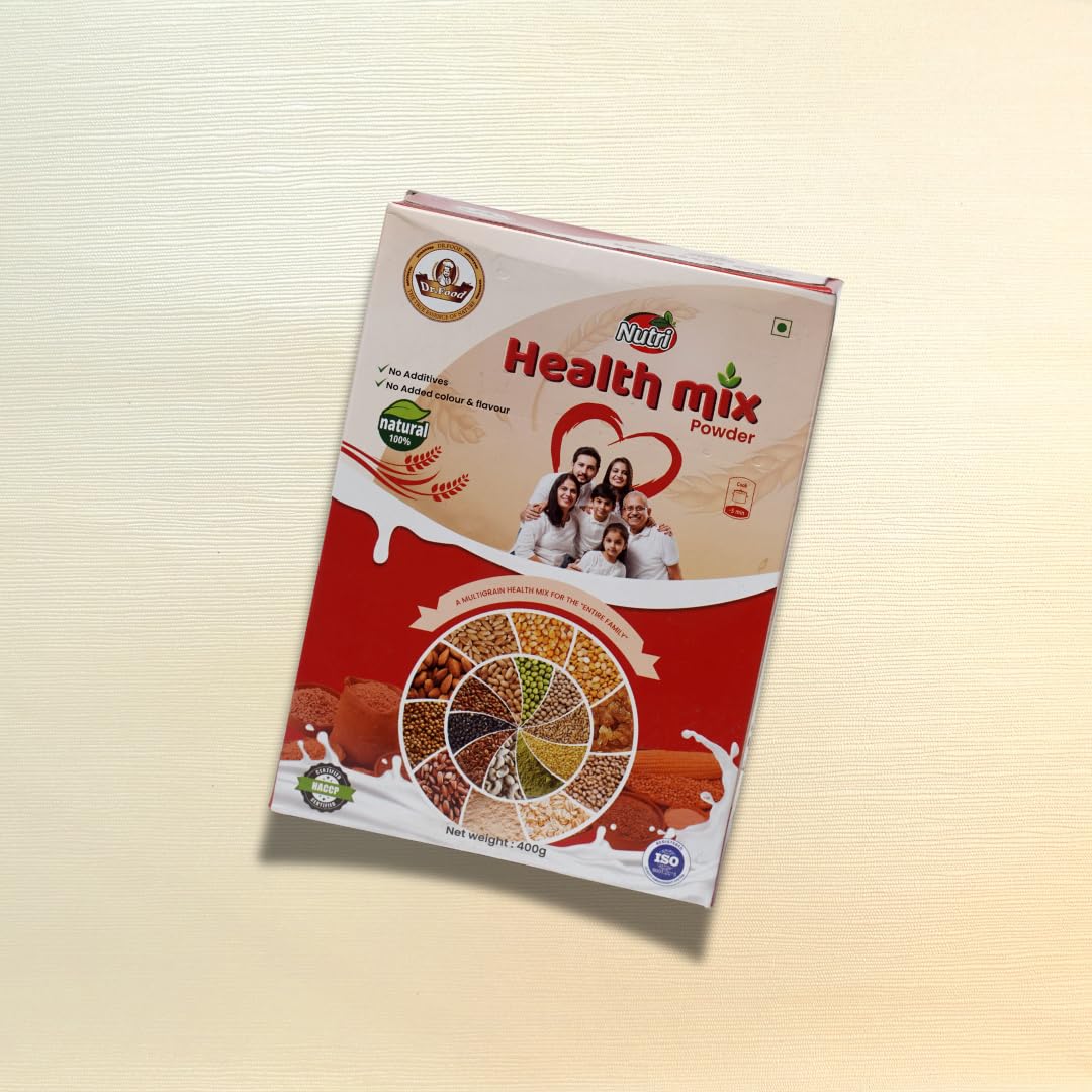 Health Mix 400gm Pkt | Contains Carbohydrate and Protein | Contains Dietary fiber and Minerals| Contains : RAGI,WHEAT,PALM CANDY,JOWAR,OATS,BANANA etc