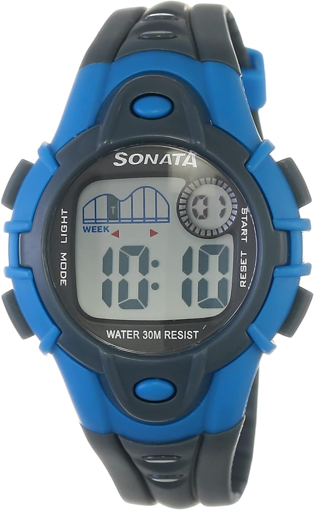 SF Digital Black Plastic Strap Unisex Watch - NT87012PP03