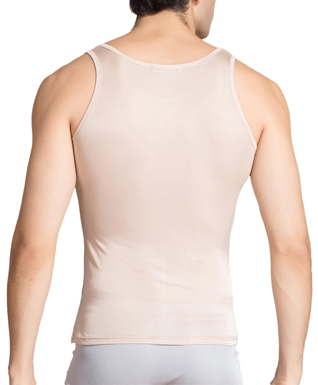 Camiseta sin mangas de seda para hombre, camiseta interior de seda de morera, para gimnasio, ajustada, para entrenamiento, camisola sin mangas