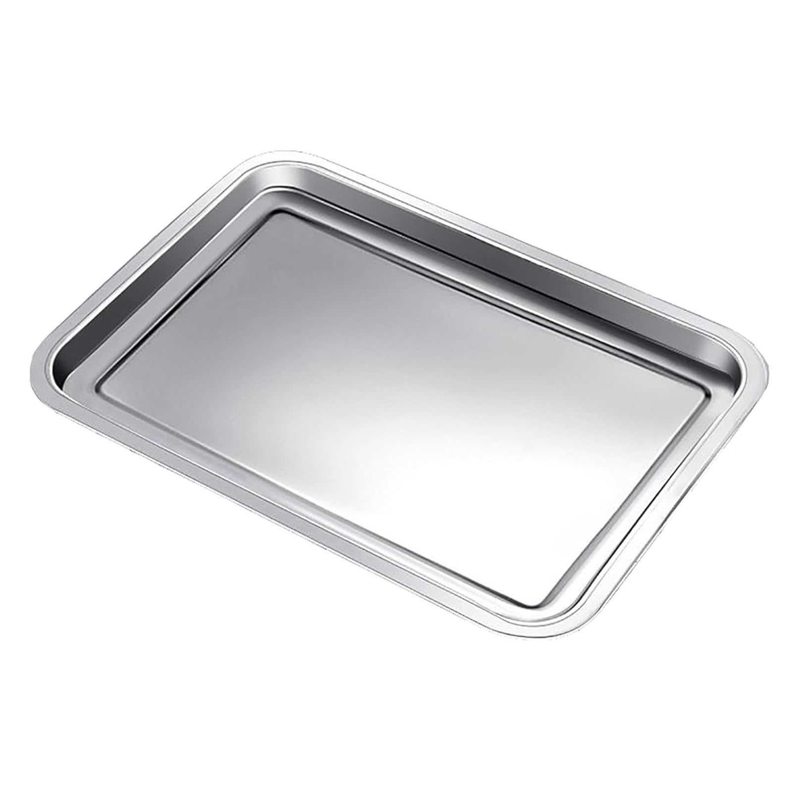 Bandeja de acero inoxidable apilable con 2 cm de profundidad para alimentos